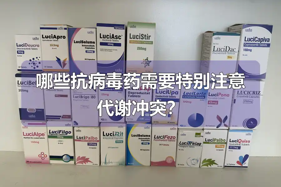 哪些抗病毒药需要特别注意代谢冲突?